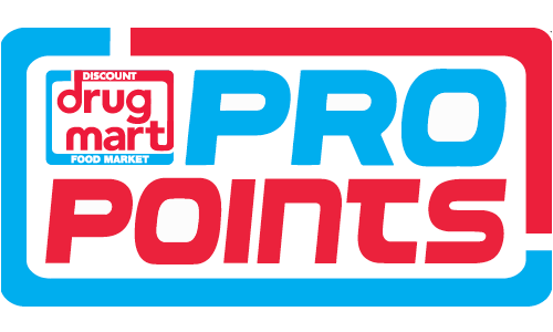 Discount Drug Mart Pro Points logo.